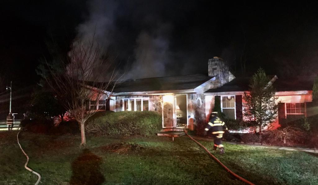 Company Assists Glen Moore on Working House Fire East Brandywine Fire