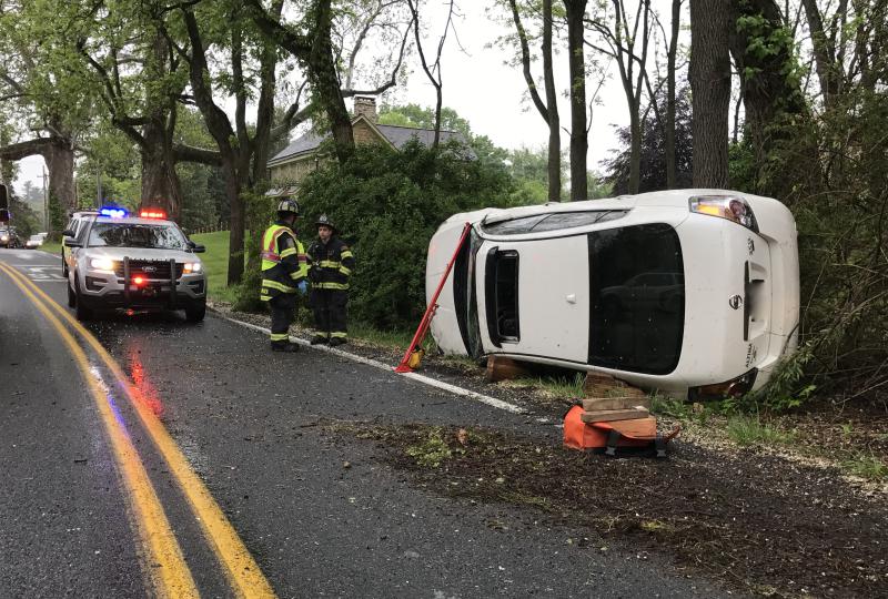 Wet Conditions Result in Accident on Bondsville Road East Brandywine