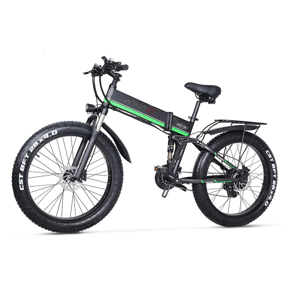 Cheap 1000W 26 Inch Full Suspension Mountain Ebike Fat Tire 26" E