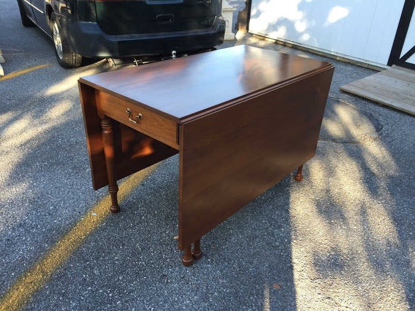 Best Price Vintage Custom Drop Leaf Table Pennsylvania Made Furniture For Sale