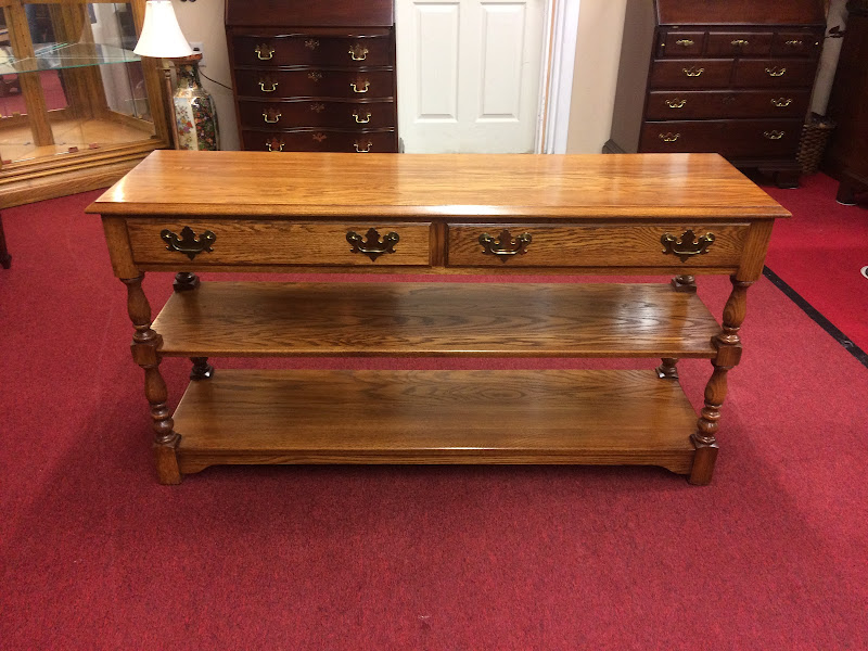 Oak Sofa Table, Pennsylvania House Furniture, Lewisburg What is it Worth?