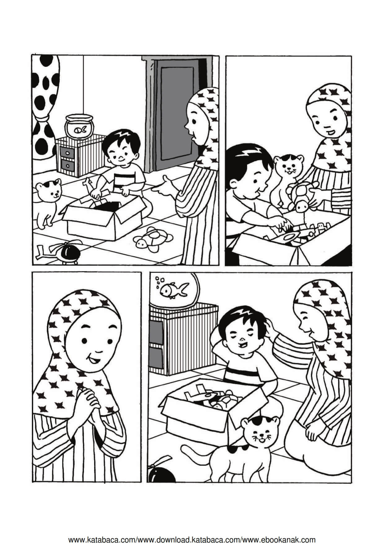 Komik Adab Nabi Muhammad, Rajin Merapikan Rumah Ebook Anak