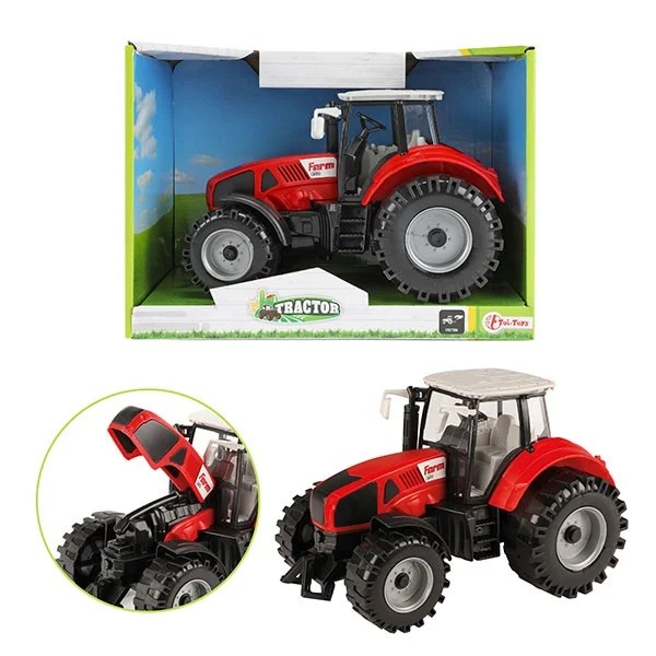 Tractor 19cm frictie. Rood Ebru Alkmaar