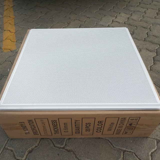 Aluminium Ceiling Tiles Perforated 600x600 — Ebuild Kenya
