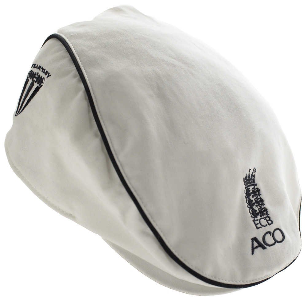 ECB ACO Cricket Umpire's Flat Cap Ivory by Duncan Fearnley 60cm and 58cm