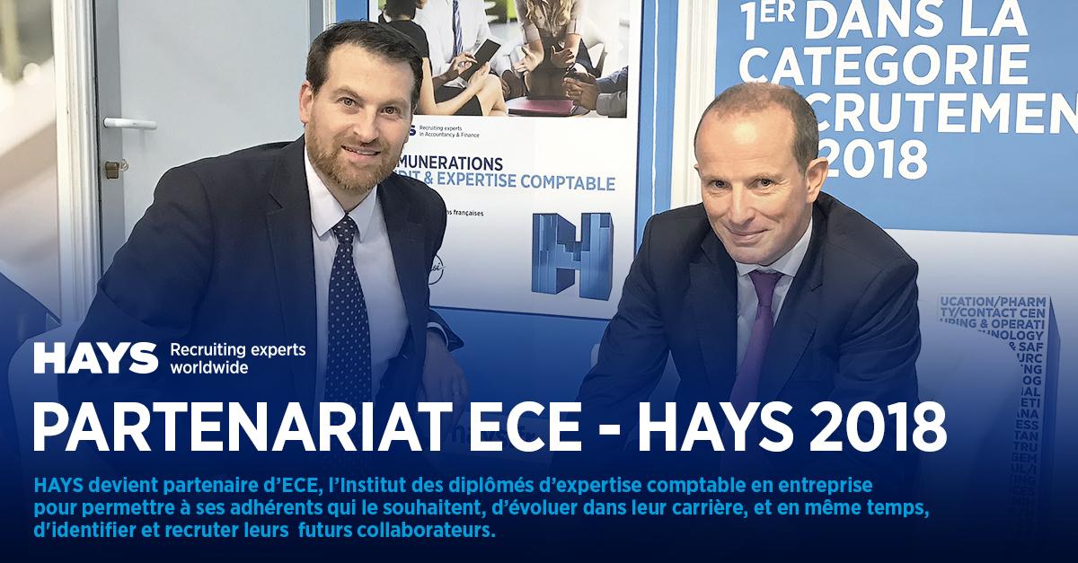 ECE devient partenaire d'HAYS, de recrutement