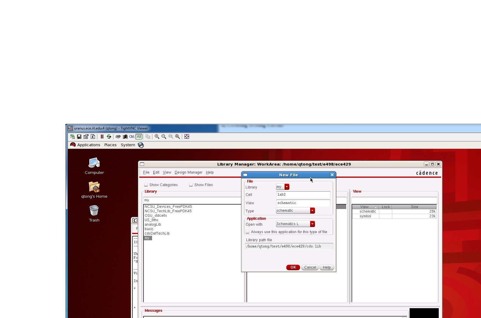 ECE429 Lab 2 - Tutorial I: Inverter Schematic and Simulation