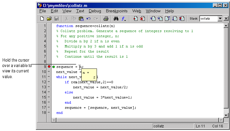 Editing and Debugging MFiles (Development Environment)