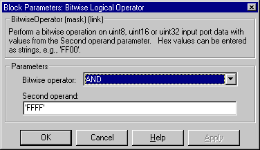 Bitwise Logical Operator (Simulink Reference)