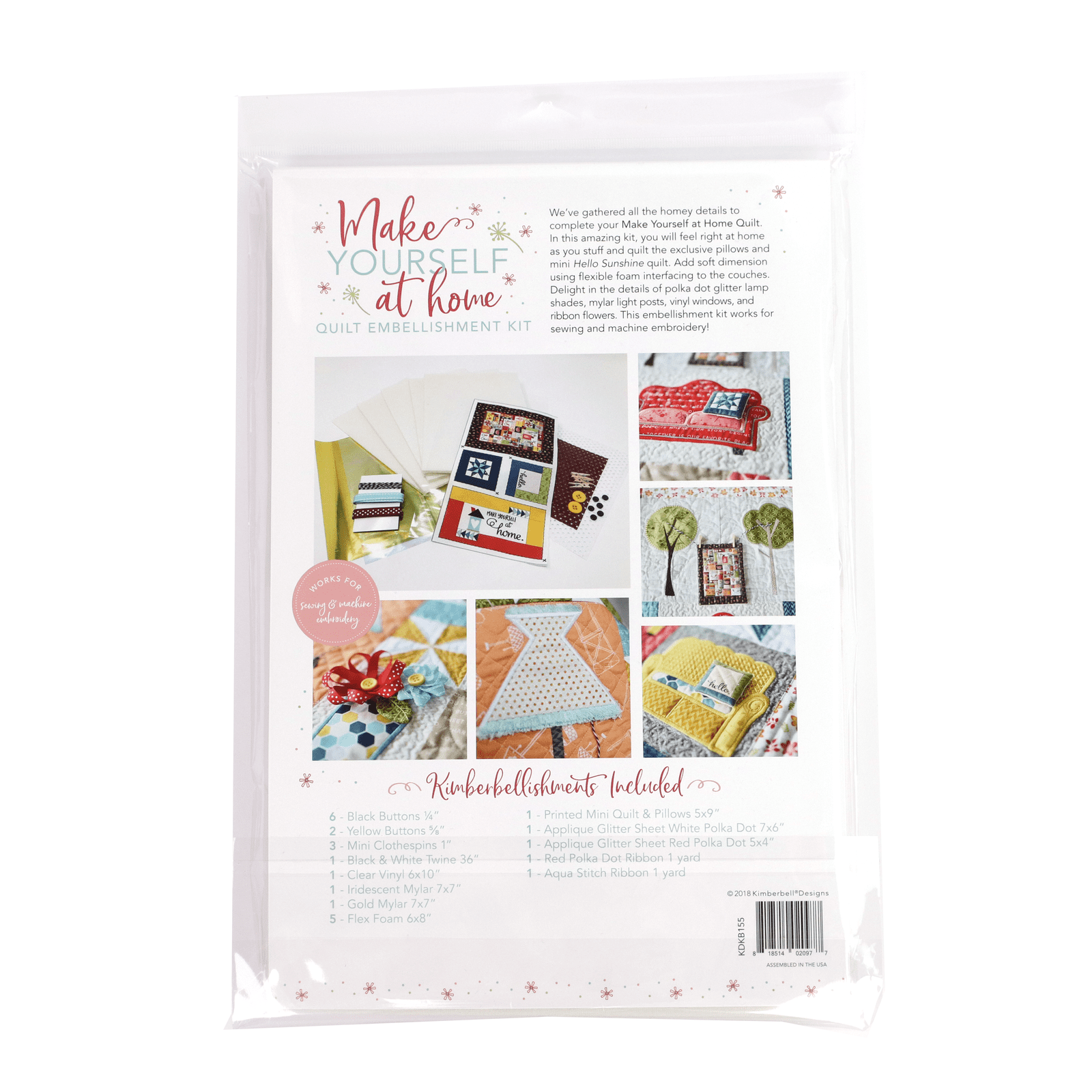 Make Yourself at Home Embellishment Kit Kimberbell