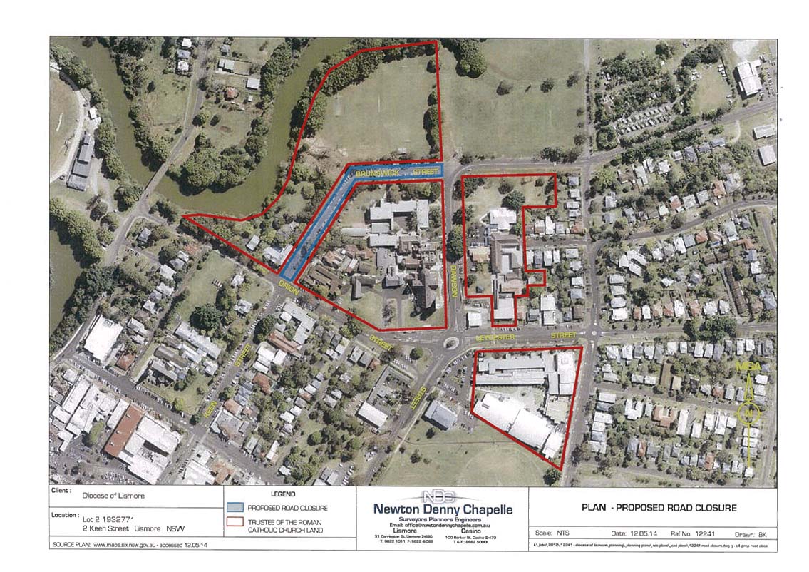 Catholic church bid to buy section of Lismore road