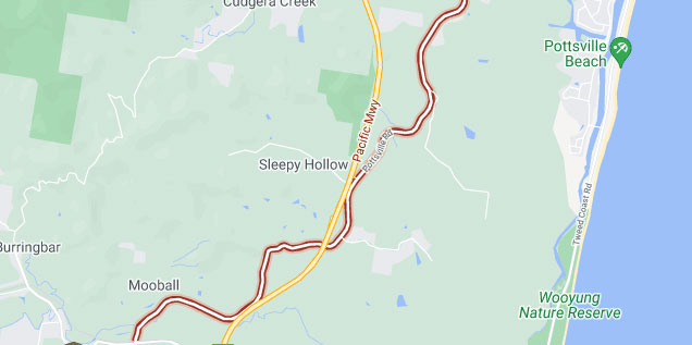 Eve Echoes Road Map Police investigate possible human remains between Mooball and