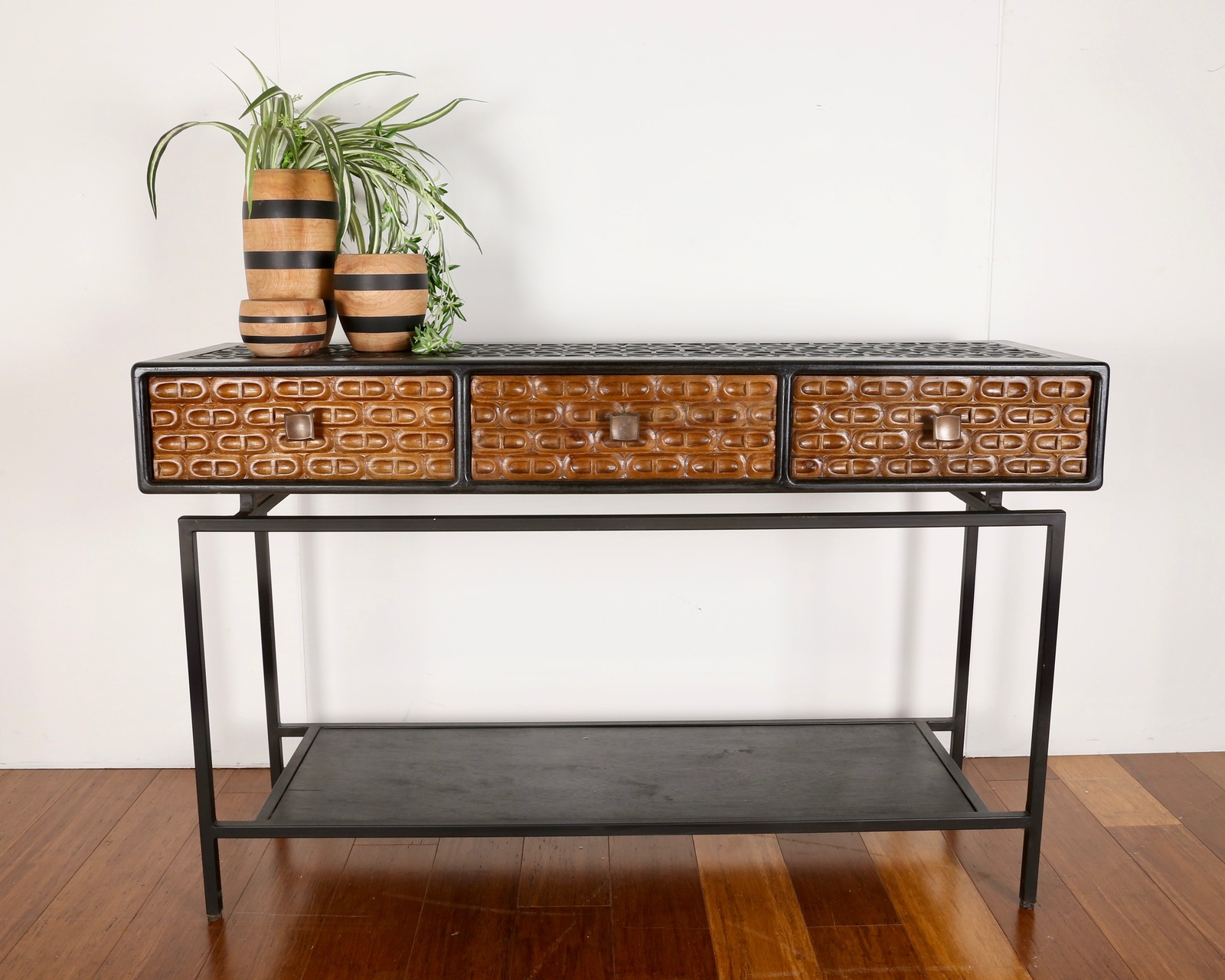 Link Retro Timber Console Table Brisbane Furniture