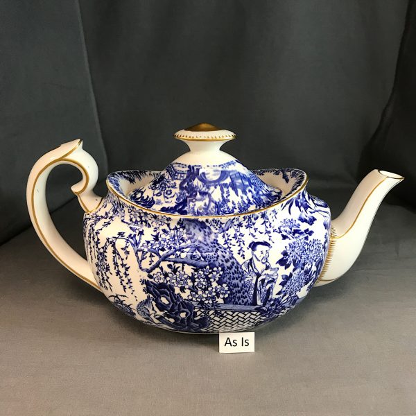 Royal Crown Derby Blue Mikado Teapot Large Echo's China