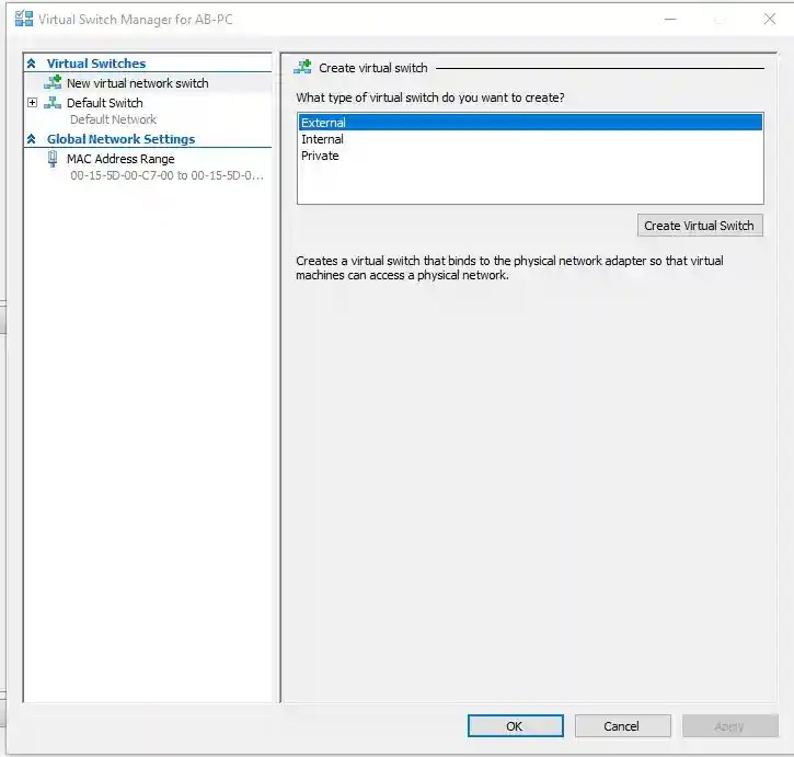 How to mount external hard drive on virtual machine HyperV