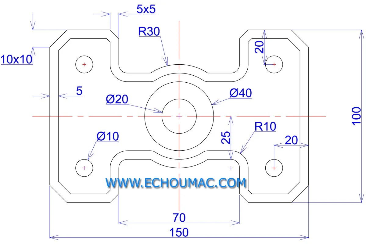 Educationstander Autocad Exercice