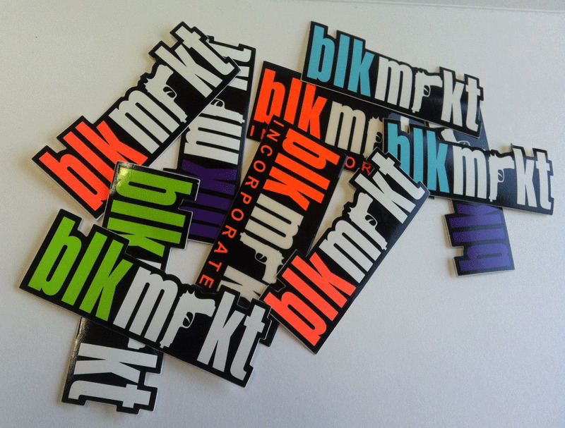 Black Market Die Cut Stickers (Large) 10 pack