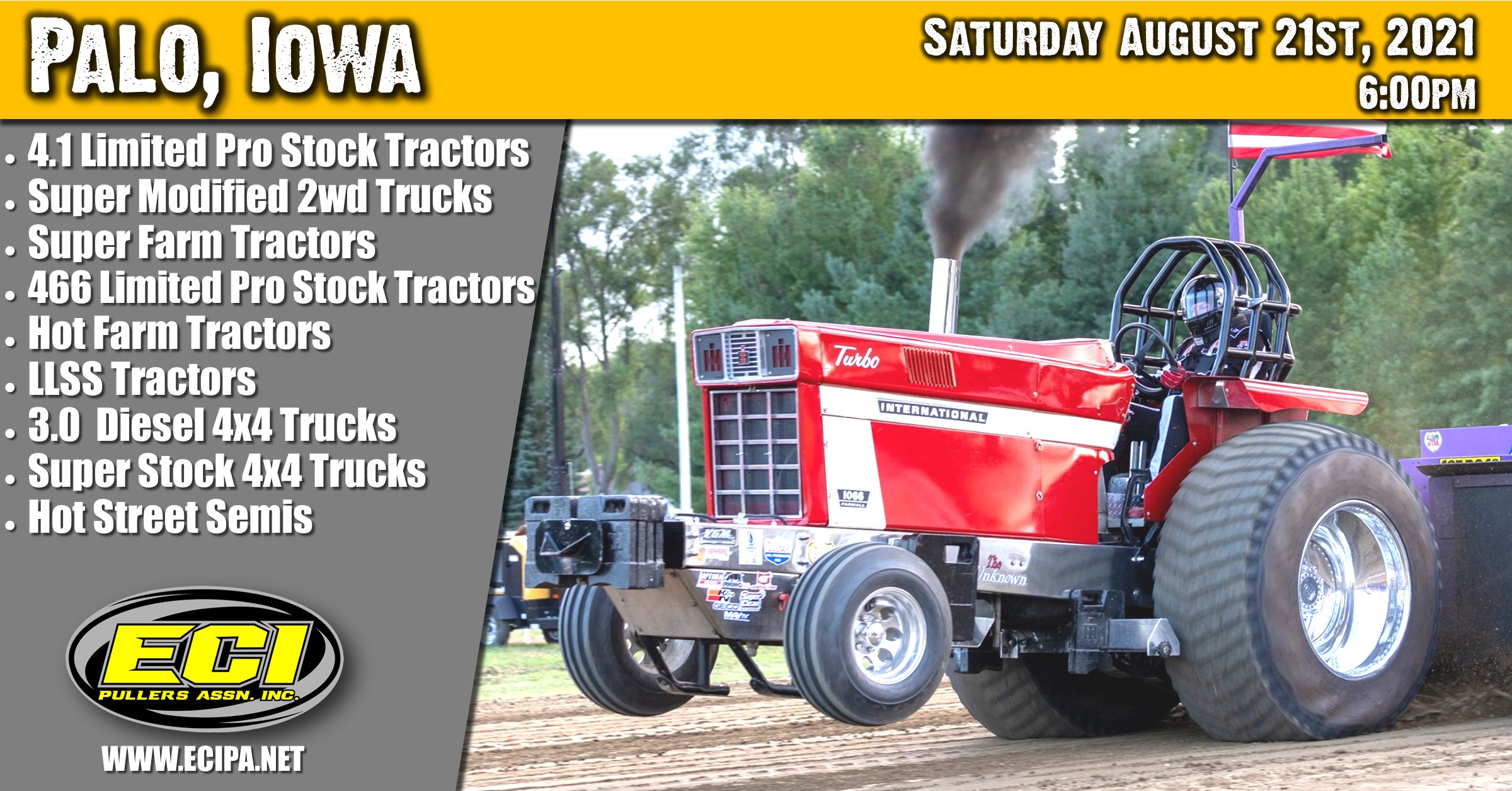 ECIPA Event Big Town Show Down Palo IA August 21st, 2021