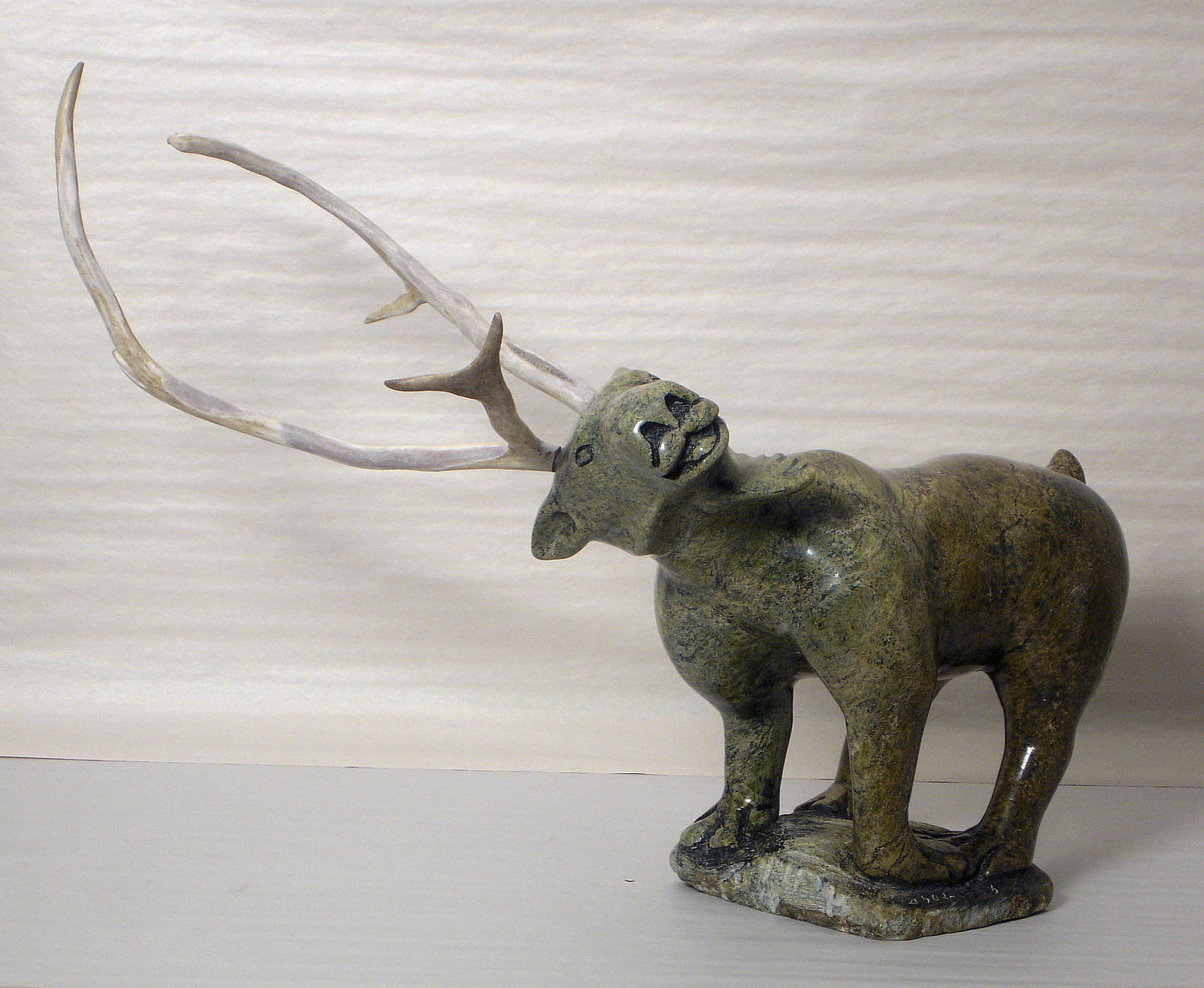 Axancuyuk Shaa Caribou Inuit Art Sculpture The Inuit Art Source