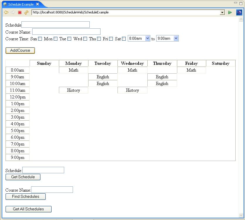 WTP Tutorials Building a CMP Based School Schedule Application