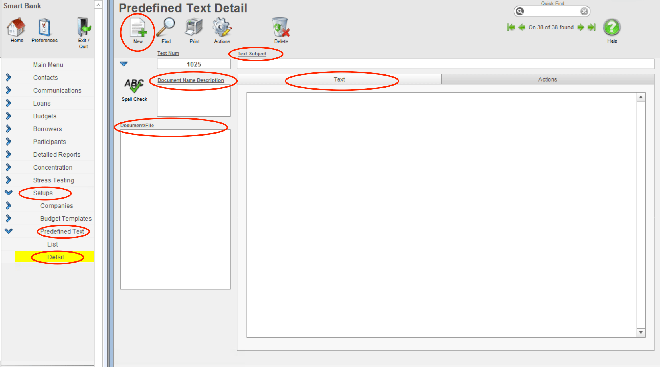 Creating a Predefined Text ECL Help Desk