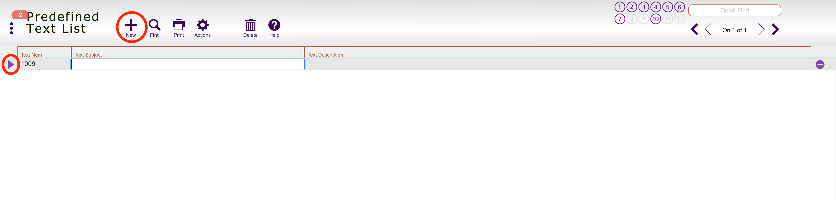 Creating a Predefined Text ECL Help Desk