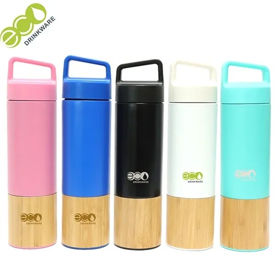 GB8062 500ml Insulated Stainless Steel insulated Bamboo water bottle