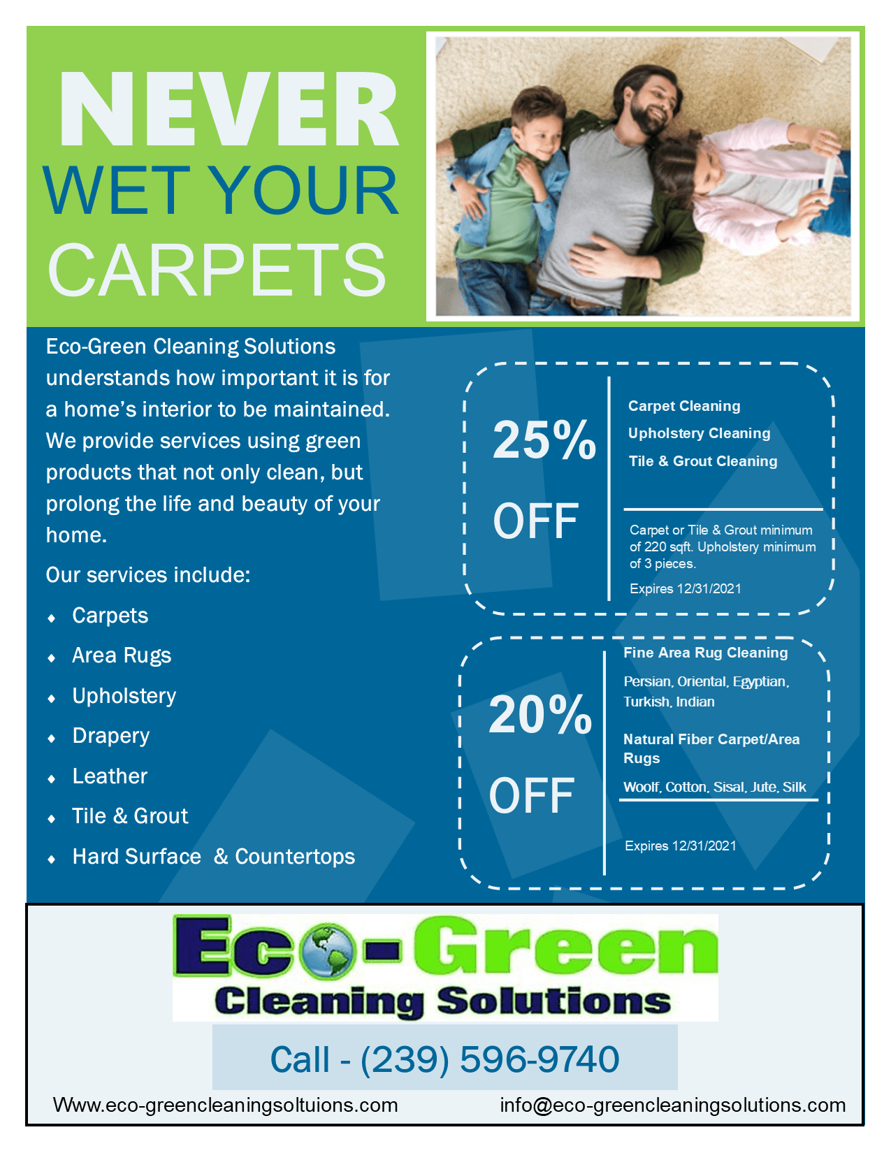 Coupons EcoGreen Cleaning Solutions