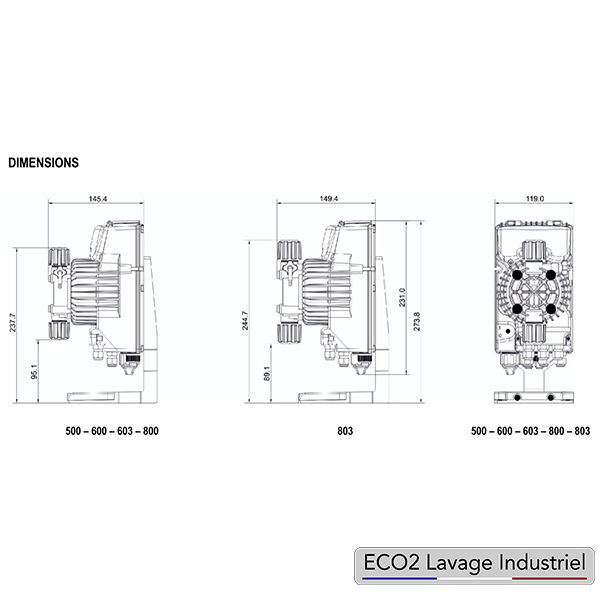 Pompe Seko 603 ECO2 Lavage Industriel