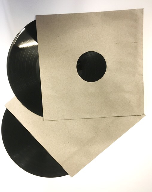 VINYL RECORD SLEEVES RECYCLED PAPER BROWN ecocern