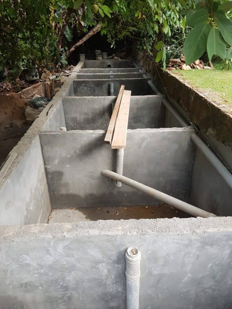 Septic tank slab using beam and block technology EcoConcrete Kenya