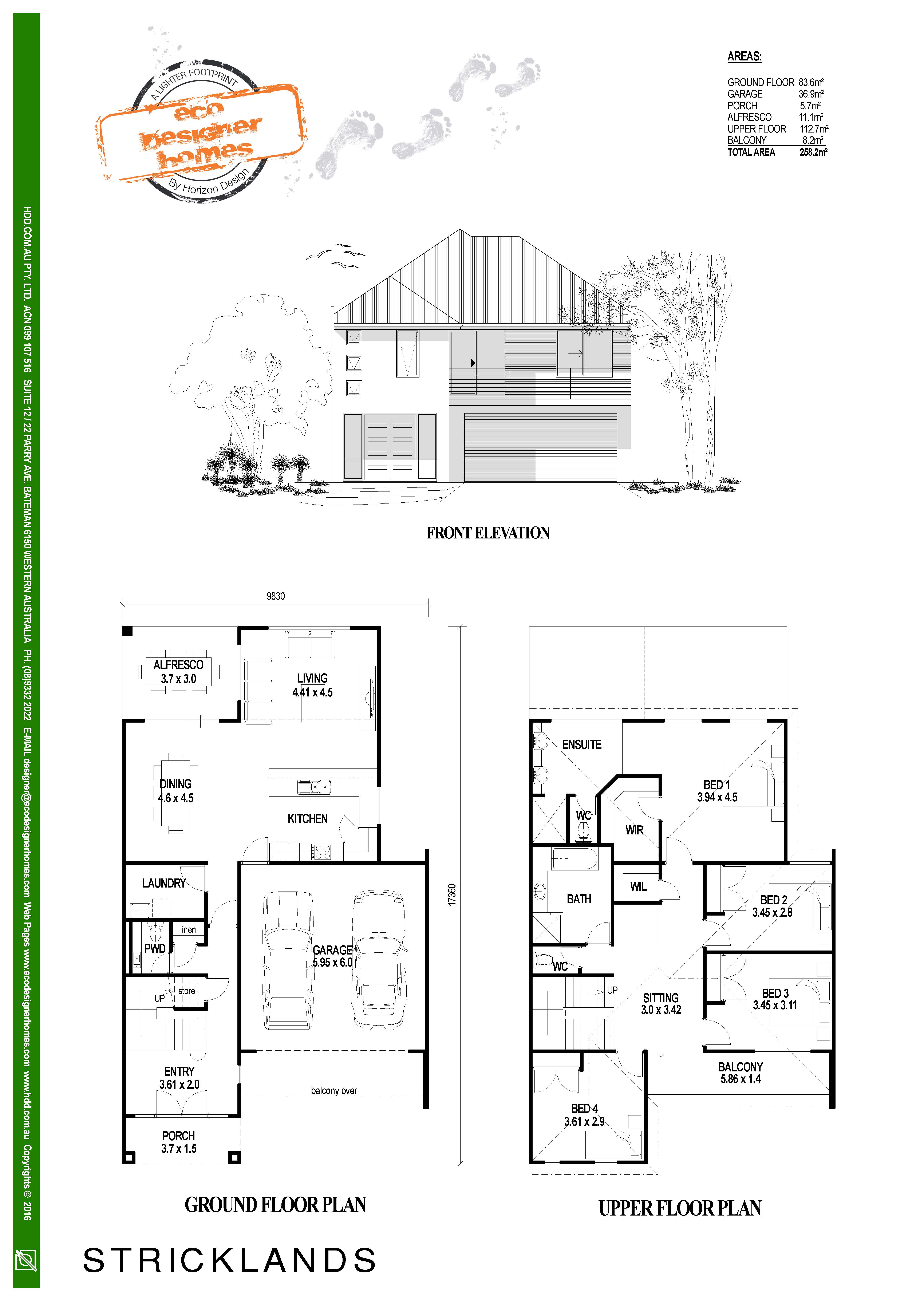 Stricklands 4 x 2 • Eco Designer Homes collection by Horizon Design