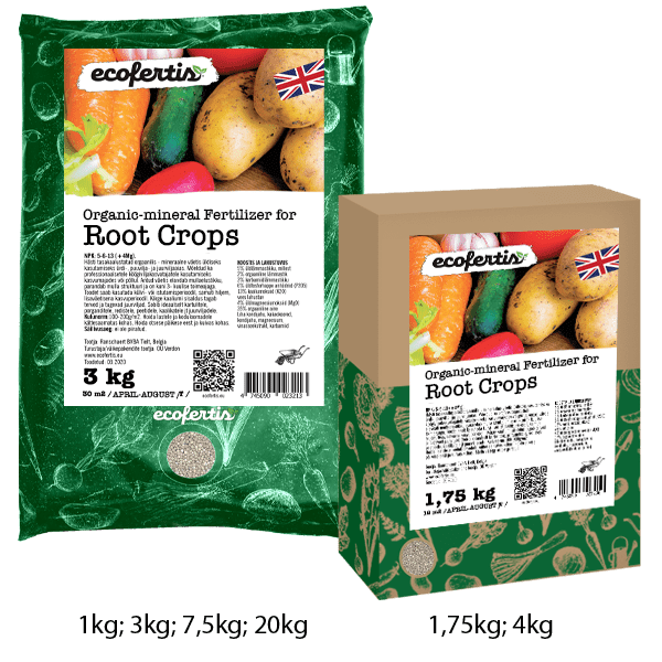 Organicmineral Fertilizer for Root Crops Ecofertis.eu