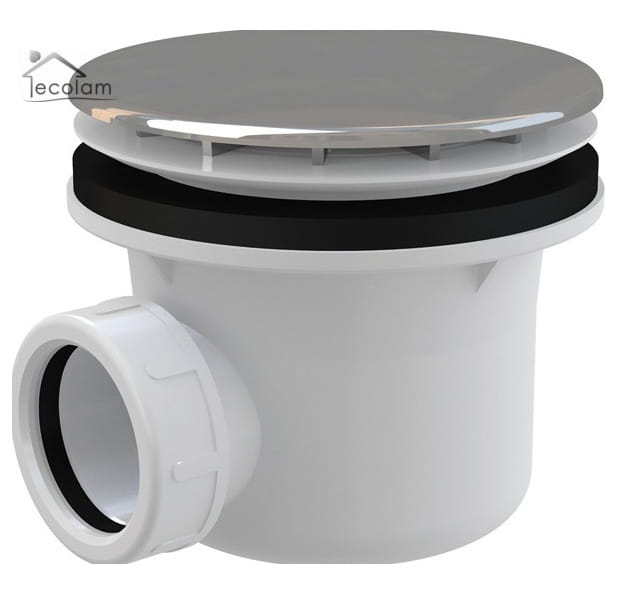 Ablaufgarnitur für Duschwannen Ablauf Siphon Ø 90 mm ABS Chrom Dusche