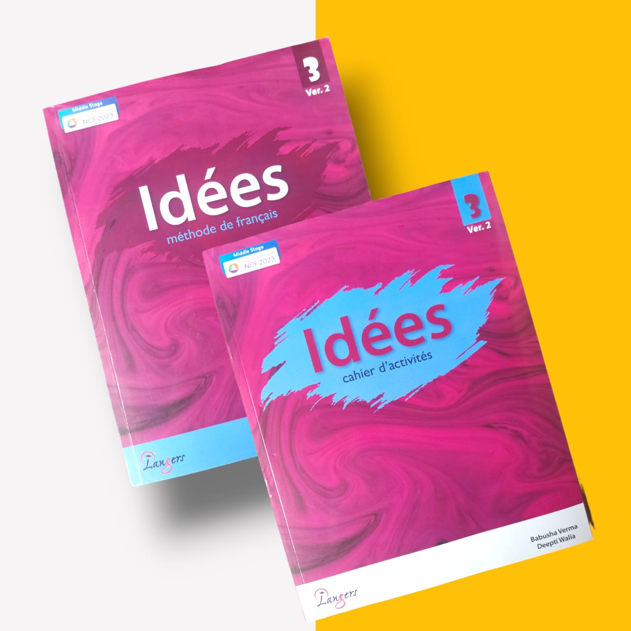 French Book ( Textbook + Workbook ) Level 3 Ecole Marche