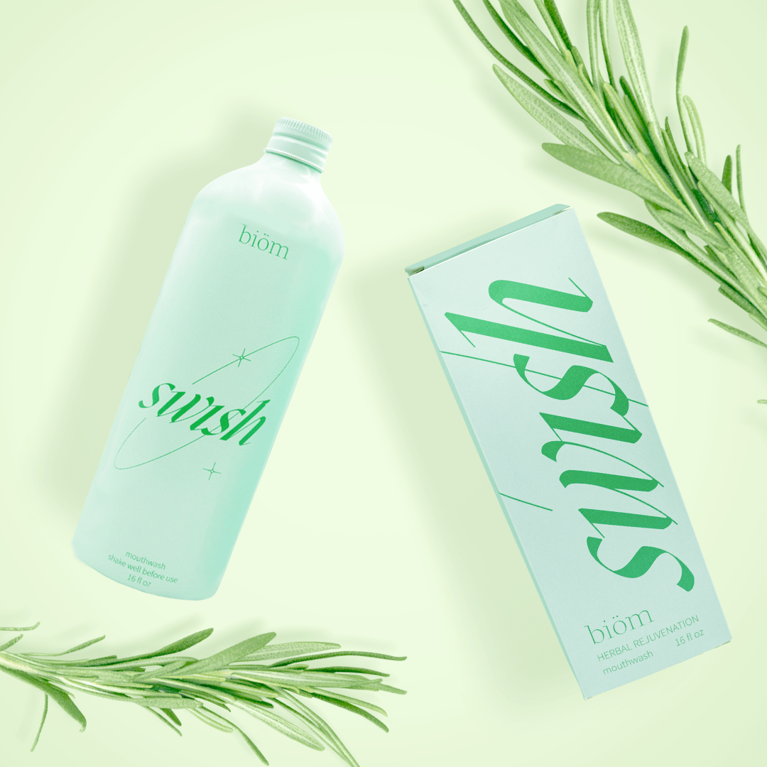 Experience Freshness and Wellness with Swish Mouthwash by Biöm