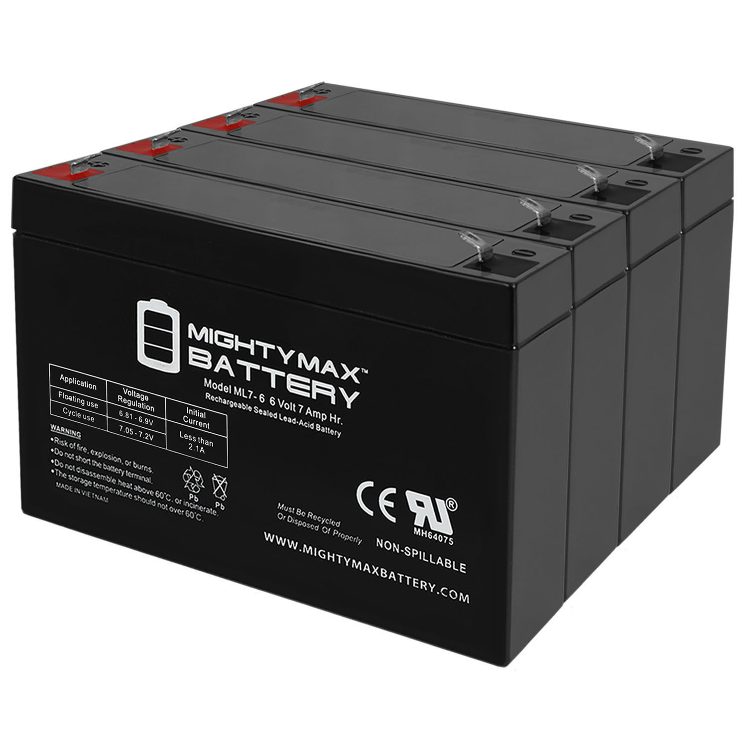 6V 7Ah UPS Battery for Elk Batteries ELK0670