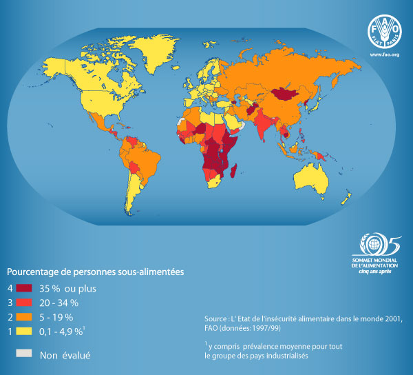 La Faim Dans Le Monde Carte La faim dans le monde 2 cartes