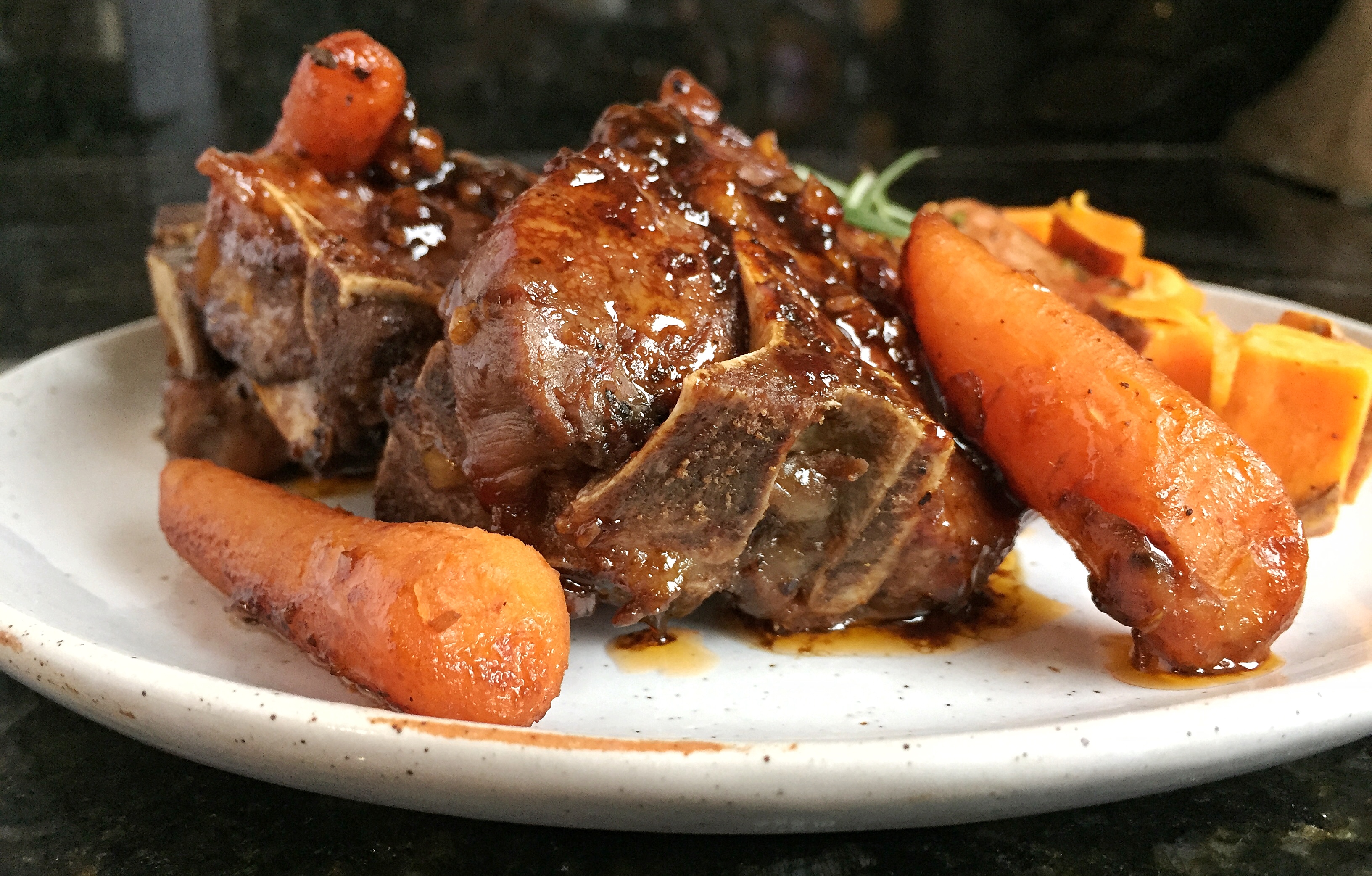 Easy Braised Guinness Lamb Chops with Rosemary Sweet