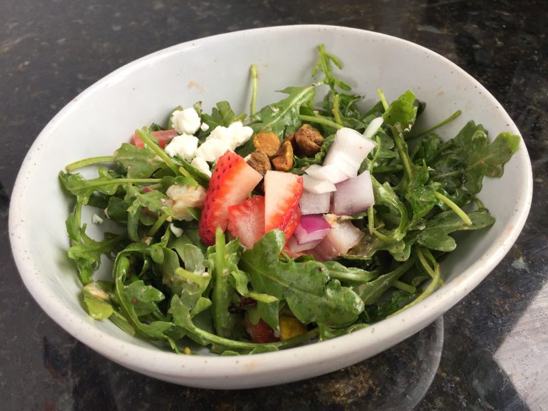 Spring Arugula Salad with Homemade Balsamic Dressing Economical Chef