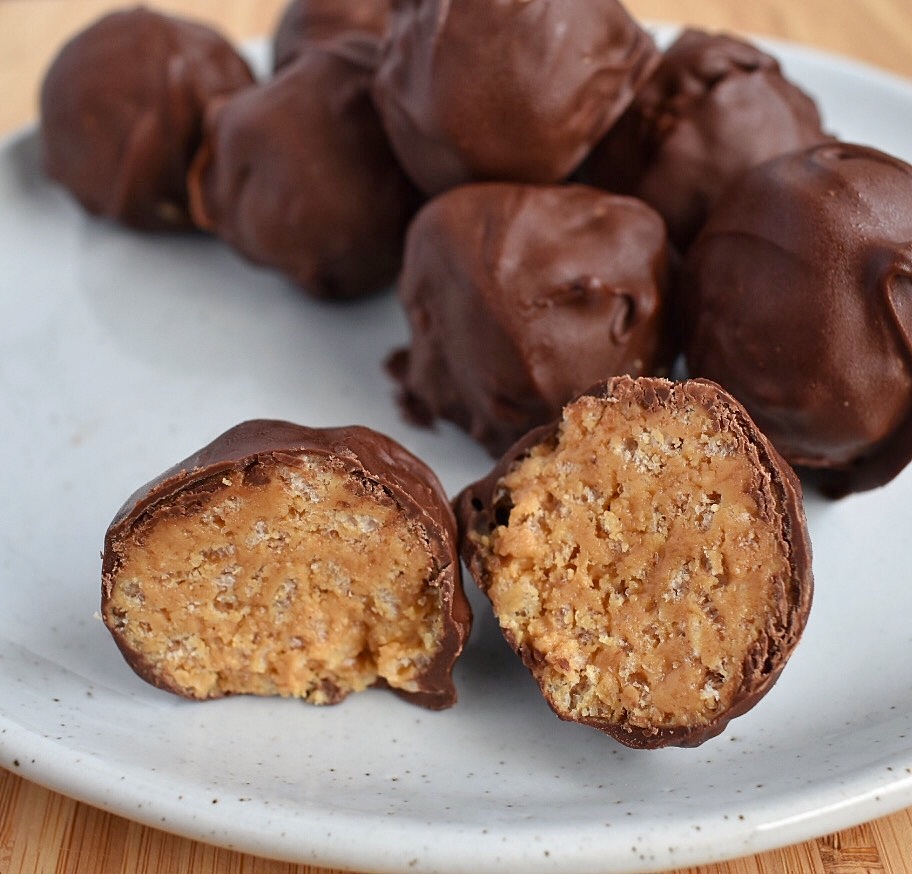 No Bake Peanut Butter Balls Economical Chef