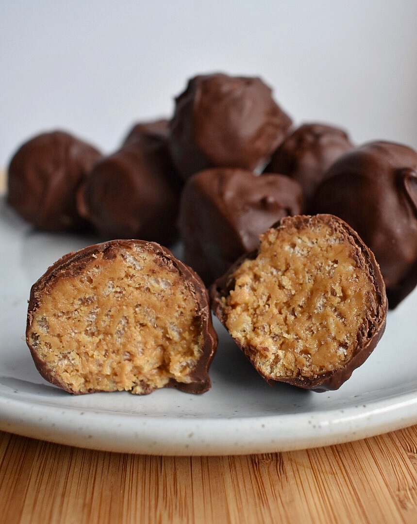No Bake Peanut Butter Balls Economical Chef