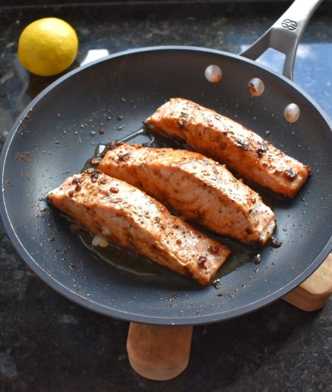 Here The Easy Way to Cook Pan Seared Salmon with Soy Ginger Glaze