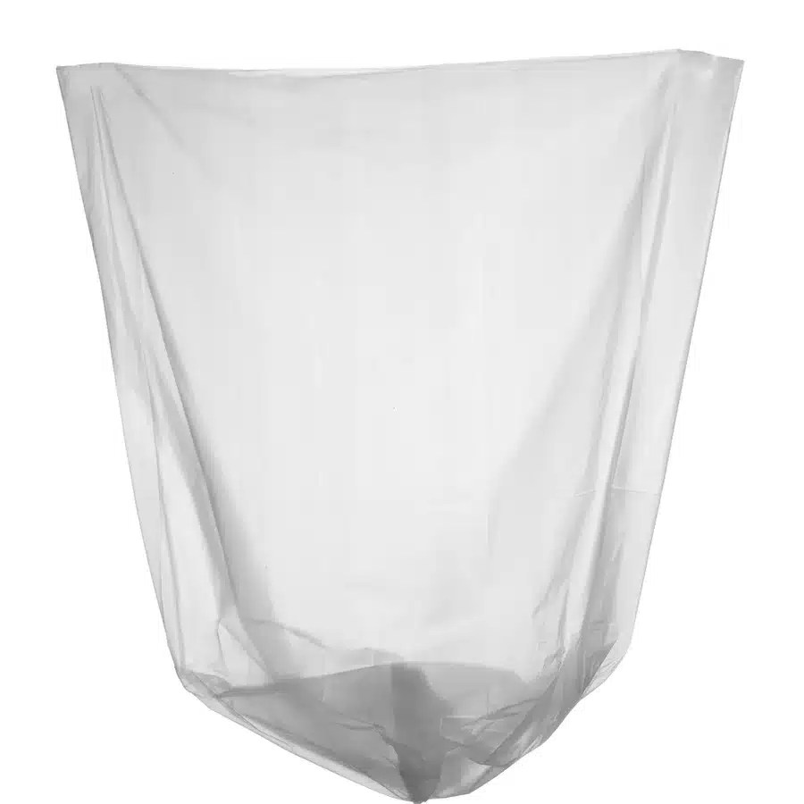 45 Gallon Heavy Duty Can Liner, 40x48", Clear (100/case) Sustainable