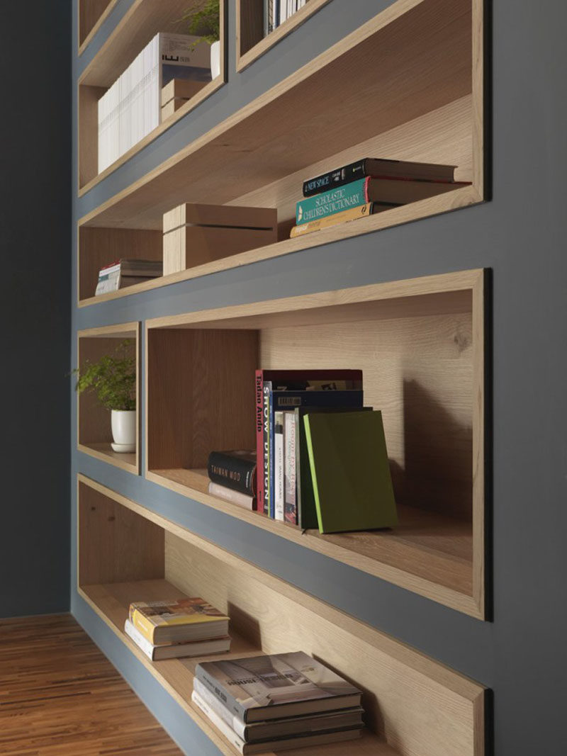 8 Inspirational Examples Of BuiltIn Shelves Lined With Wood Ecotek