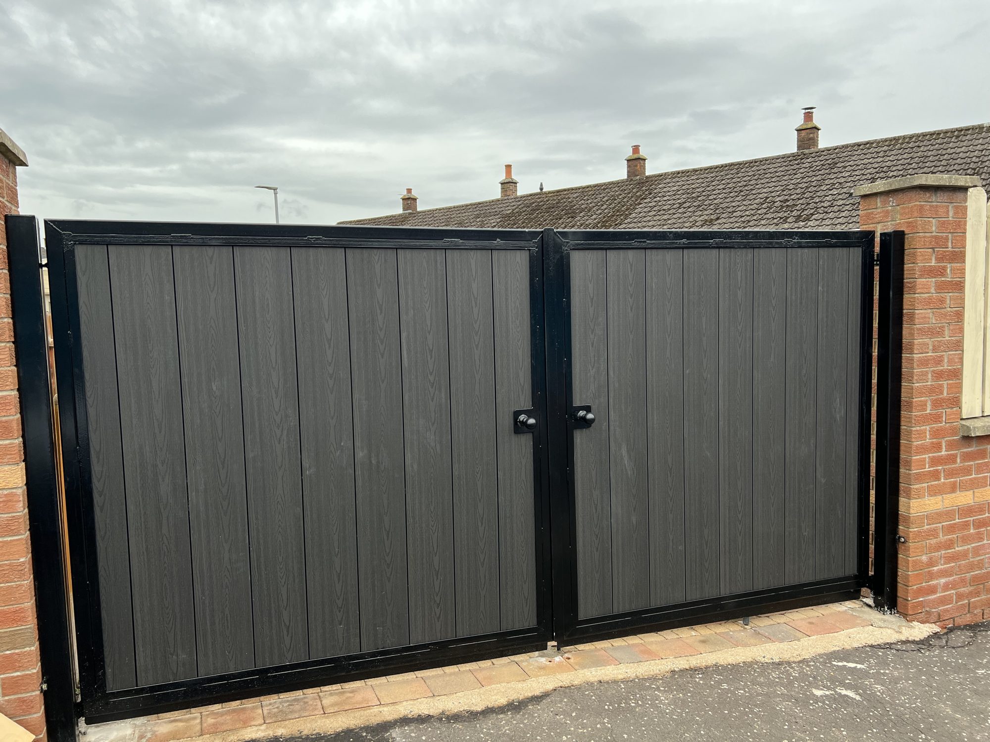 Composite Gates Installation in Northern Ireland Driveway Gates