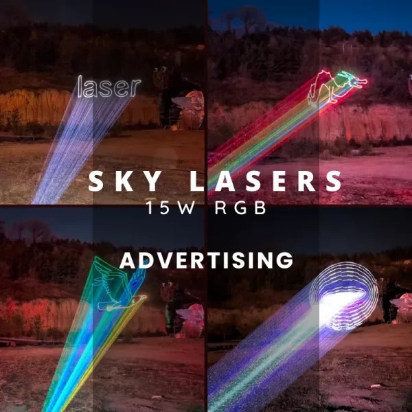 Outdoor IP65 Programmable 40kpps Sky Projector Laser Light