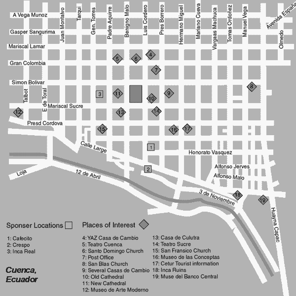 Cuenca Map Printable