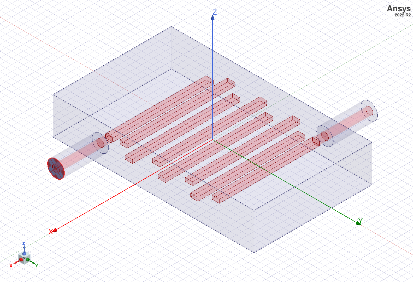 advice for excitation port on dielectricfilled coaxial resonator