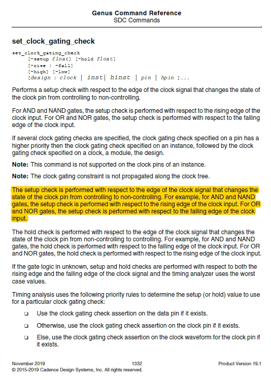 set_clock_gating_check questions Forum for Electronics